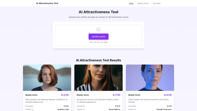 AI Attractiveness Test 