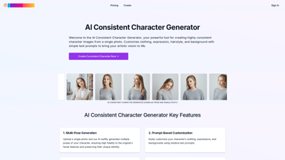 AI Consistent Character Generator