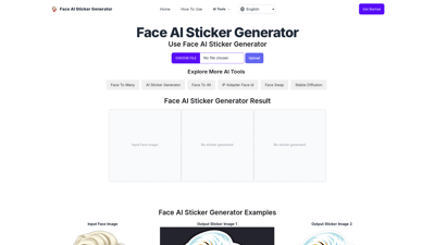 AI Face Sticker Generator