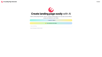 AI Landing Page Generator