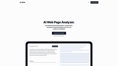 AI Web Page Analyzer