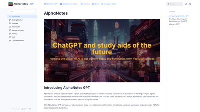 AlphaNotes