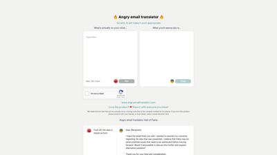 Angry Email Translator