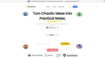 AudioNote WebApp