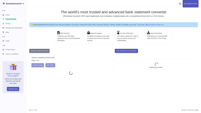 Bank Statement Converter AI