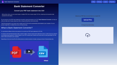 Bank Statement Converter