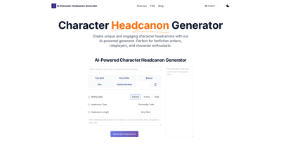 Character Headcanon Generator