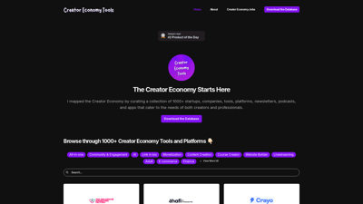 Creator Economy Tools