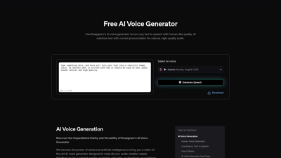 Deepgram AI Voice Generator