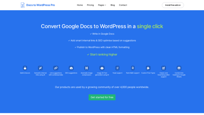 Docs to WordPress Pro