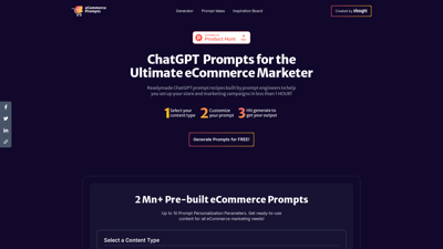 eCommerce Prompts