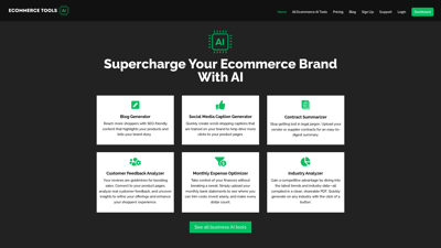 Ecommerce Tools AI 