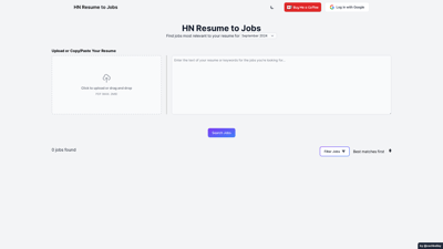 HN Resume to Jobs