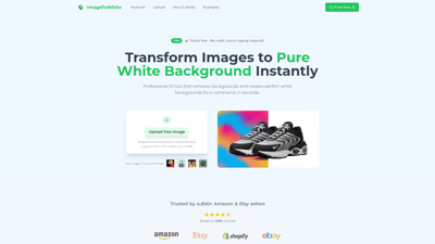 Images to Pure White Background
