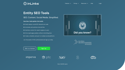 InLinks Entity SEO Tool