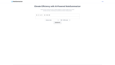 NoteSummarizer