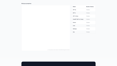 Prompt Token Counter