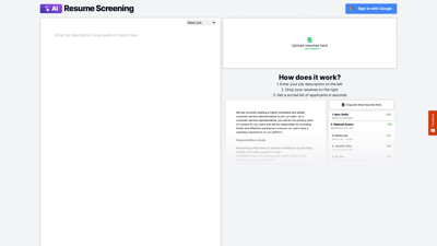 Resume Screening AI