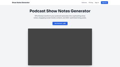 Shownotes Generator