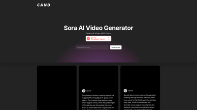 Sora AI Video Generator