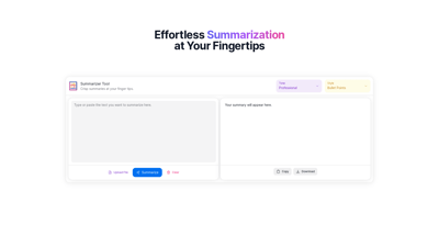 Summarizer Tool