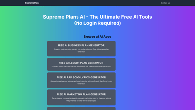 SupremePlans AI