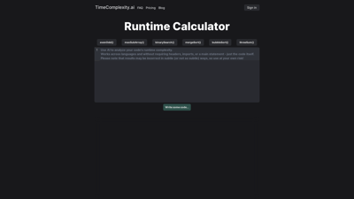 TimeComplexity.ai
