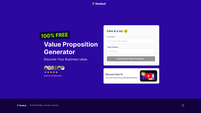 Value Proposition Generator