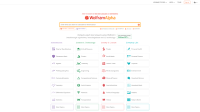 Wolfram|Alpha
