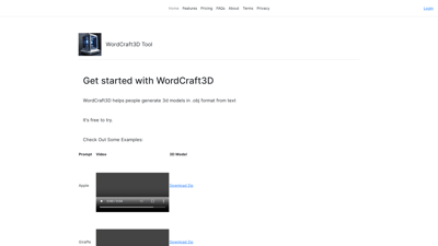 WordCraft3D Tool