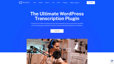 WordPress Transcribe AI